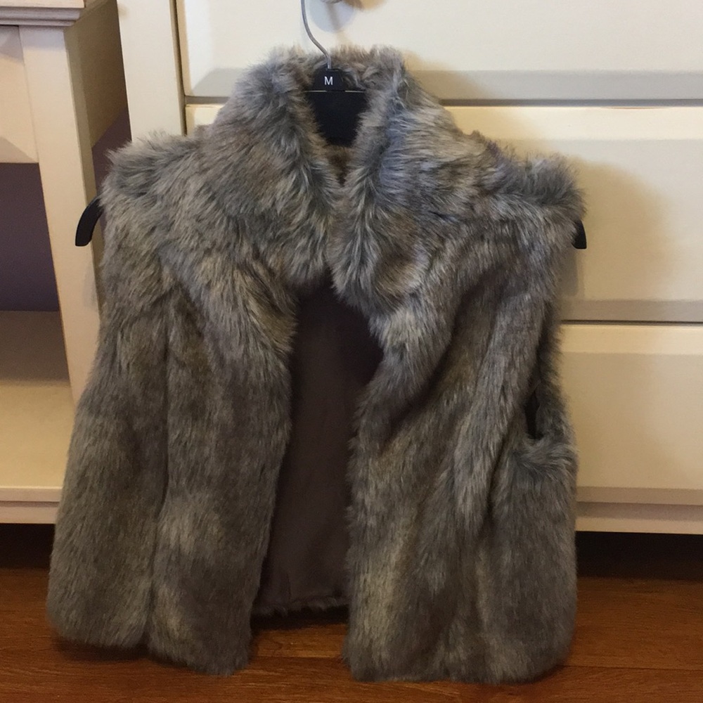 Faux fur vest